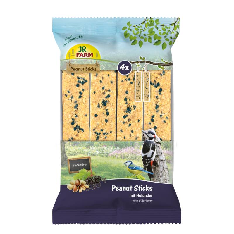 JR Farm 4x Peanut Sticks Schalenfrei 640 g - mit Holunder JR Farm 4x Peanut Sticks Schalenfrei 640 g - mit Holunder von JR Farm