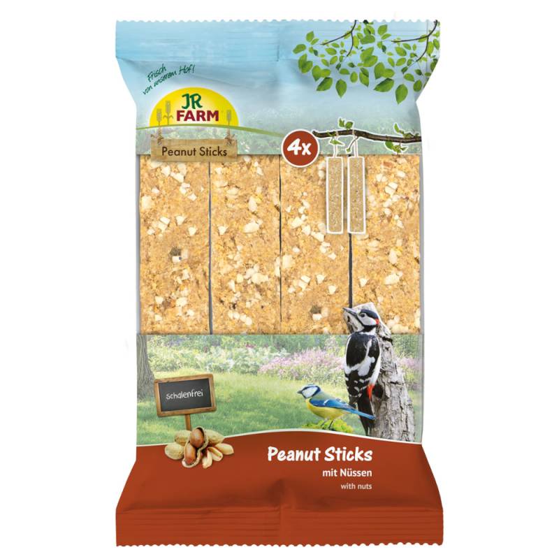 JR Farm 4x Peanut Sticks Schalenfrei 640 g - mit Nüssen von JR Farm