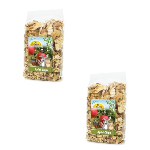 JR Farm Apfel Chips | Doppelpack | 2 x 80 g | Einzelfuttermittel für Nager und Zwergkaninchen | Niedriger Fettgehalt | Ohne Konservierungsmittel | Als Belohnungssnack JR Farm Apfel Chips | Doppelpack | 2 x 80 g | Einzelfuttermittel für Nager und Zwergkaninchen | Niedriger Fettgehalt | Ohne Konservierungsmittel | Als Belohnungssnack von JR Farm