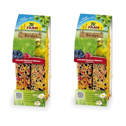 JR Farm Birdys Amaranth-Blaubeere-Himbeere | Doppelpack | 2 x 130 g | Ergänzungsfuttermittel für alle Ziervögel | Mit natürlichen Vitaminen, Mineralien und Spurenelementen JR Farm Birdys Amaranth-Blaubeere-Himbeere | Doppelpack | 2 x 130 g | Ergänzungsfuttermittel für alle Ziervögel | Mit natürlichen Vitaminen, Mineralien und Spurenelementen von JR Farm