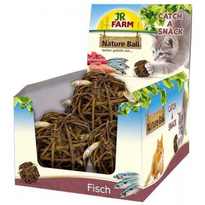 JR Farm Cat Nature-Ball Fisch 15 g (206,00 € pro 1 kg) von JR Farm