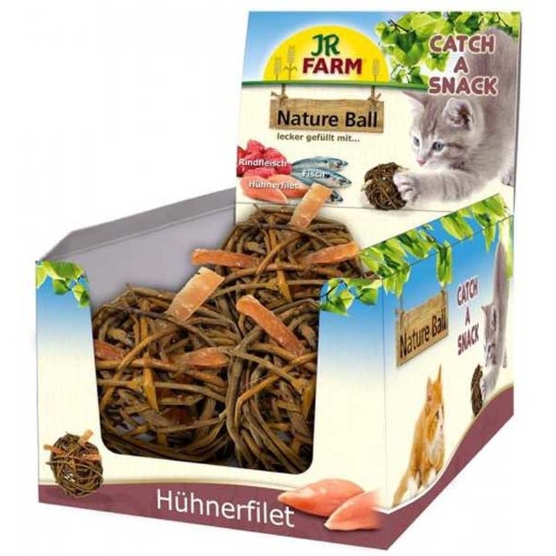 JR Farm Cat Nature-Ball H�hnerfilet 15 g (206,00 € pro 1 kg) von JR Farm