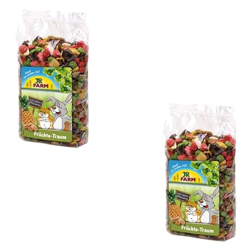 JR Farm Früchte-Traum | Doppelpack | 2 x 200 g | Ergänzungsfuttermittel für alle Nager und Zwergkaninchen außer Degus, Zwerghamster und Rennmäuse | Mit tropischen Früchten JR Farm Früchte-Traum | Doppelpack | 2 x 200 g | Ergänzungsfuttermittel für alle Nager und Zwergkaninchen außer Degus, Zwerghamster und Rennmäuse | Mit tropischen Früchten von JR Farm