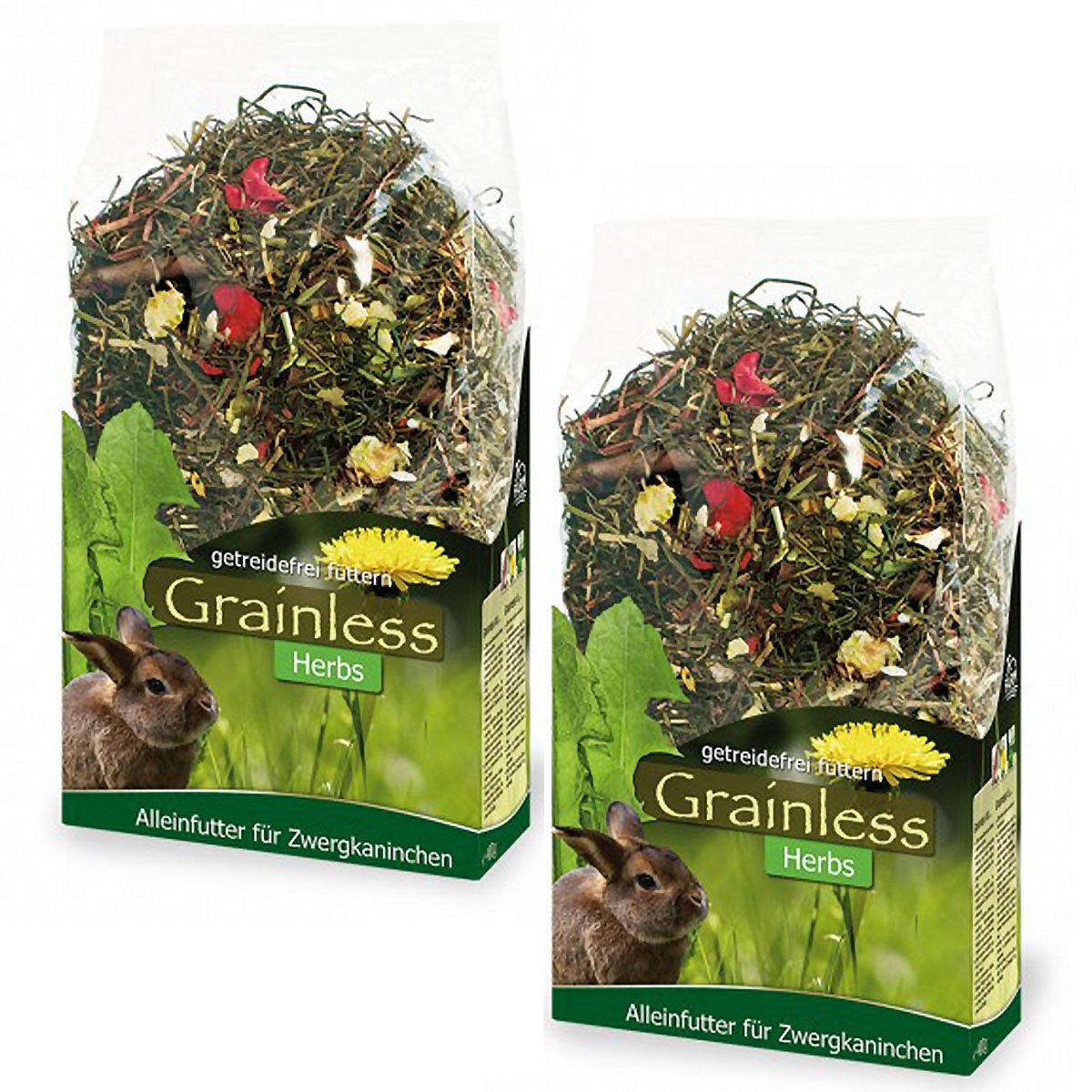 JR Farm Grainless Herbs Zwergkaninchen 5 kg + 950g Sparpack von JR Farm