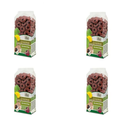 JR Farm rote Beete Ringe | 4er Pack | 4 x 100 g | Ergänzungsfuttermittel für Kaninchen und Nager | Getreidefreie Ringe aus 100% Gemüse | Mit Vitaminen und Mineralstoffen JR Farm rote Beete Ringe | 4er Pack | 4 x 100 g | Ergänzungsfuttermittel für Kaninchen und Nager | Getreidefreie Ringe aus 100% Gemüse | Mit Vitaminen und Mineralstoffen von JR Farm