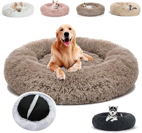 JRUI Hundebett für Mittelgroße Hunde, Waschbar Katzenbett Hundekissen, Rund Plüsch Hundesofa Hundekörbchen Katzenkissen Flauschig JRUI Hundebett für Mittelgroße Hunde, Waschbar Katzenbett Hundekissen, Rund Plüsch Hundesofa Hundekörbchen Katzenkissen Flauschig von JRUI