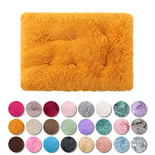 JRUI Hundekissen Grosse Hunde Flauschig, Super Warme Hundebett Maschinenwaschbar XL 95X65cm für große, mittelgroße Hunde, Super Weiches Hundematte, Hundekorb Anti-Rutsch, Gelb JRUI Hundekissen Grosse Hunde Flauschig, Super Warme Hundebett Maschinenwaschbar XL 95X65cm für große, mittelgroße Hunde, Super Weiches Hundematte, Hundekorb Anti-Rutsch, Gelb von JRUI