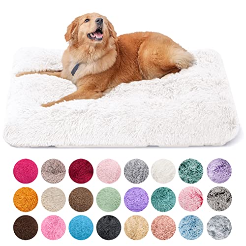 JRUI Hundekissen Grosse Hunde Flauschig, Super Warme Hundebett Maschinenwaschbar XL 95X65cm für große, mittelgroße Hunde, Super Weiches Hundematte, Hundekorb Anti-Rutsch, Weiß JRUI Hundekissen Grosse Hunde Flauschig, Super Warme Hundebett Maschinenwaschbar XL 95X65cm für große, mittelgroße Hunde, Super Weiches Hundematte, Hundekorb Anti-Rutsch, Weiß von JRUI