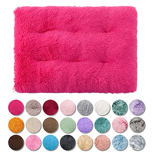 JRUI Hundekissen Grosse Hunde Flauschig, Super Warme Hundebett Maschinenwaschbar XXXL 125X85cm für große, mittelgroße Hunde, Super Weiches Hundematte, Hundekorb Anti-Rutsch, Rose von JRUI