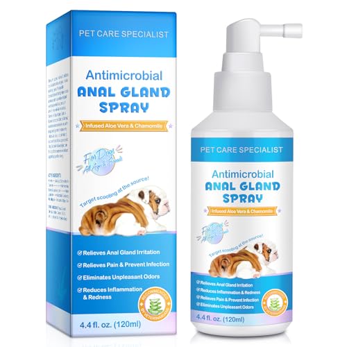 Hunde Analdrüsen Spray-120 ml Lindert schnell Analdrüsenreizungen und lindert Juckreiz,Stoppt das Scharren,Beseitigt hartnäckige Gerüche,Schmerzlindernd und Juckreizstillend,Sicher für alle Tiere Hunde Analdrüsen Spray-120 ml Lindert schnell Analdrüsenreizungen und lindert Juckreiz,Stoppt das Scharren,Beseitigt hartnäckige Gerüche,Schmerzlindernd und Juckreizstillend,Sicher für alle Tiere von JSBNQRMZ