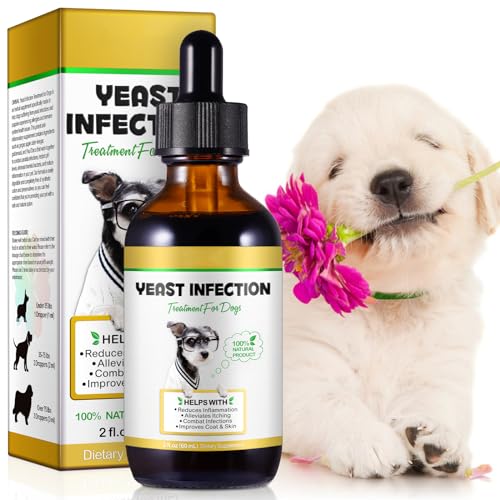 JSBNQRMZ Hefepilz-Tropfen für Hunde 60ml - Natürliche Formel gegen Hautpilz & Juckreiz - Mit Apfelessig, Ingwer & Echinacea - Stärkt Immunsystem - Speckgeschmack JSBNQRMZ Hefepilz-Tropfen für Hunde 60ml - Natürliche Formel gegen Hautpilz & Juckreiz - Mit Apfelessig, Ingwer & Echinacea - Stärkt Immunsystem - Speckgeschmack von JSBNQRMZ