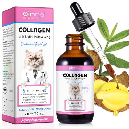 JSBNQRMZ Kollagen Nahrungsergänzungsmittel für Katzen,60ml Kollagen und Msm können die Gelenke Ihres Haustieres nähren und unterstützen,die Knochen stärken und die Gelenkschmierung verbessern JSBNQRMZ Kollagen Nahrungsergänzungsmittel für Katzen,60ml Kollagen und Msm können die Gelenke Ihres Haustieres nähren und unterstützen,die Knochen stärken und die Gelenkschmierung verbessern von JSBNQRMZ