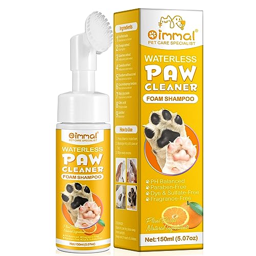 JSBNQRMZ Pfotenreiniger für Hunde und Katzen, 150 ml, saubere Pfoten, kein Ausspülen, schäumender Reiniger, Hundepfotenbürste, Reisefreundlicher Pfotenreiniger für Hunde, schlammige Pfoten unterwegs JSBNQRMZ Pfotenreiniger für Hunde und Katzen, 150 ml, saubere Pfoten, kein Ausspülen, schäumender Reiniger, Hundepfotenbürste, Reisefreundlicher Pfotenreiniger für Hunde, schlammige Pfoten unterwegs von JSBNQRMZ