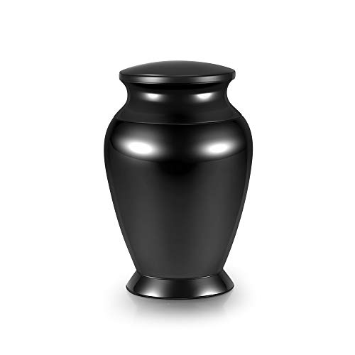 JSDDE Mini Urne aus Edelstahl Wasserdicht Gedenkurne Schwarz Andenken Urne Memorial Beerdigung Andenken Urne Andenken zur sicheren Aufbewahrung von Asche (Stil 1) von JSDDE
