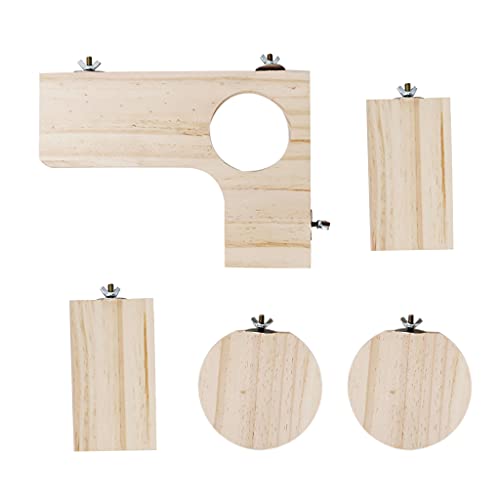 JSGHGDF 5 Stück L Förmige Pedal Holzplattform Runder Rechteckiger Holzständer Kleintiere JSGHGDF 5 Stück L Förmige Pedal Holzplattform Runder Rechteckiger Holzständer Kleintiere von JSGHGDF