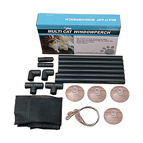 Haustier für Katzenablage für Sitz für Katze Fenster montierte Hängematte Indoor Sitzstange zum Aufhängen für Katze Hängematte Fenster für Sitz mit Stron Haustier für Katzenablage für Sitz für Katze Fenster montierte Hängematte Indoor Sitzstange zum Aufhängen für Katze Hängematte Fenster für Sitz mit Stron von JSGHGDF