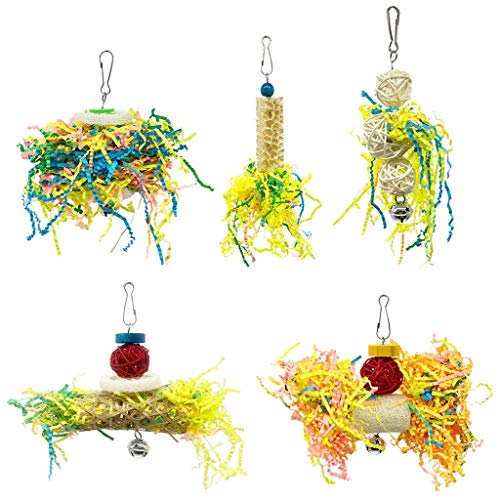 JSGHGDF 5 Stück Papageienkäfig Schredderspielzeug Rattanball Kauspielzeug Nahrungssuche Hängespielzeug Für Kleine Vögel Papageien Kakadus Aras JSGHGDF 5 Stück Papageienkäfig Schredderspielzeug Rattanball Kauspielzeug Nahrungssuche Hängespielzeug Für Kleine Vögel Papageien Kakadus Aras von JSGHGDF
