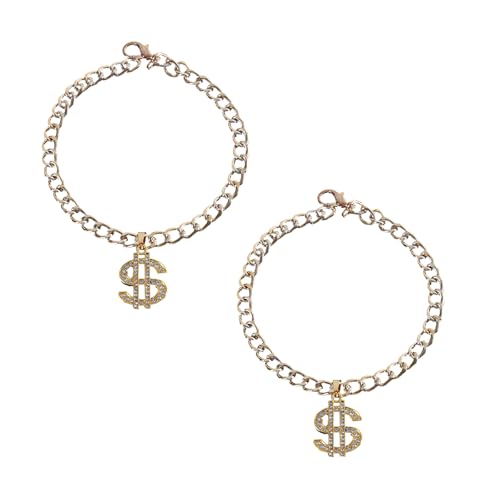 JSGHGDF Beliebte Katzenkragen Halskette Strassstunde Schreiben Anhänger Halskette Haustier Halsring 2pcs Dekorative Kragen Haustierschmuck von JSGHGDF