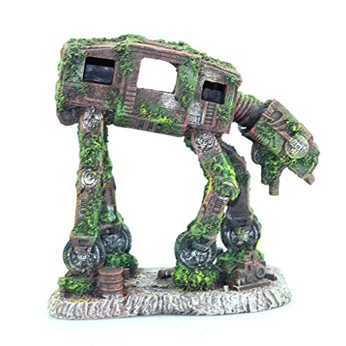 JSGHGDF Fische Für Ornament Aquarium Dekoration Kunstharz Roboter Hund Betta Zubehör Versteckhöhle Fischhaus 14 X 14 X 8 6 cm JSGHGDF Fische Für Ornament Aquarium Dekoration Kunstharz Roboter Hund Betta Zubehör Versteckhöhle Fischhaus 14 X 14 X 8 6 cm von JSGHGDF