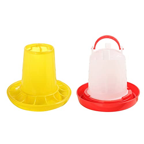 JSGHGDF Futter Tränkeeimer Gefütterter Wasserbehälter Dosenfutterspender Entengeflügel JSGHGDF Futter Tränkeeimer Gefütterter Wasserbehälter Dosenfutterspender Entengeflügel von JSGHGDF