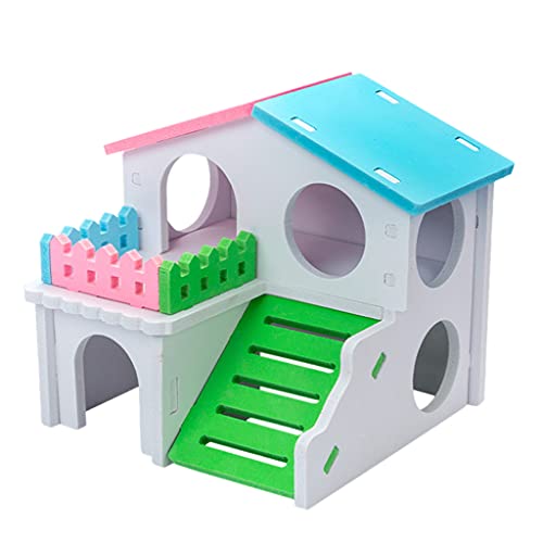 JSGHGDF Hamster Holzhaus 2 Etagen Nistplatz Haustiere Rennmäuse Chinchillas Schweine JSGHGDF Hamster Holzhaus 2 Etagen Nistplatz Haustiere Rennmäuse Chinchillas Schweine von JSGHGDF