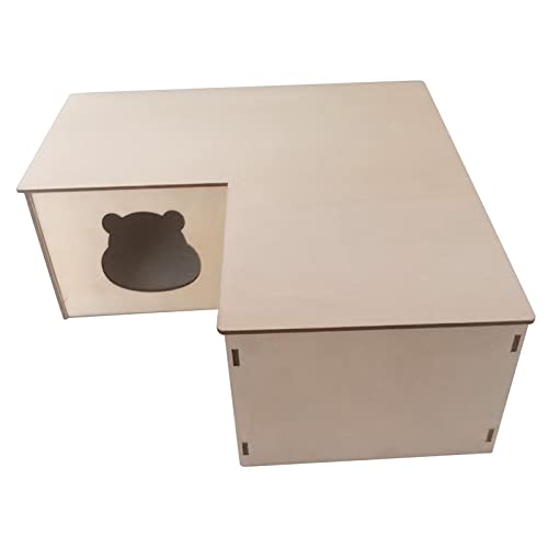 JSGHGDF Hamster Holzhaus Mehrfach Abnehmbares Dach Kleines Zwerghamster Reinigen Lebensraum Dekoration JSGHGDF Hamster Holzhaus Mehrfach Abnehmbares Dach Kleines Zwerghamster Reinigen Lebensraum Dekoration von JSGHGDF