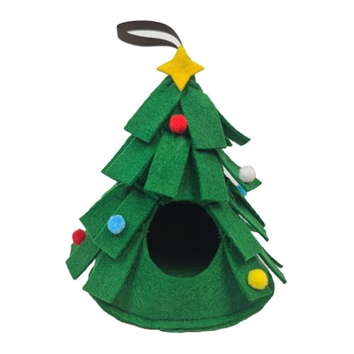 JSGHGDF Hamster Mäuse Versteck Festliches Weihnachtsbaum Form Modell Hamster Nest Lebensräume Dekorationen Versteck JSGHGDF Hamster Mäuse Versteck Festliches Weihnachtsbaum Form Modell Hamster Nest Lebensräume Dekorationen Versteck von JSGHGDF