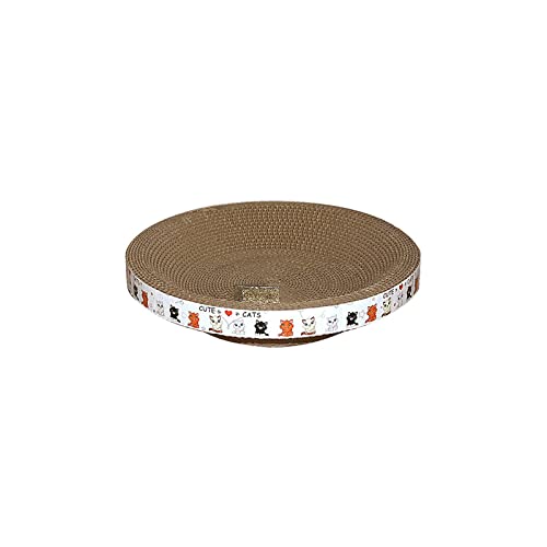 JSGHGDF Langlebiges Rundes Katzenkratzbrett Schleifklauen Pappe Wellpappe Katzenkratzbrett Kätzchenschaber Haustierspielzeug JSGHGDF Langlebiges Rundes Katzenkratzbrett Schleifklauen Pappe Wellpappe Katzenkratzbrett Kätzchenschaber Haustierspielzeug von JSGHGDF