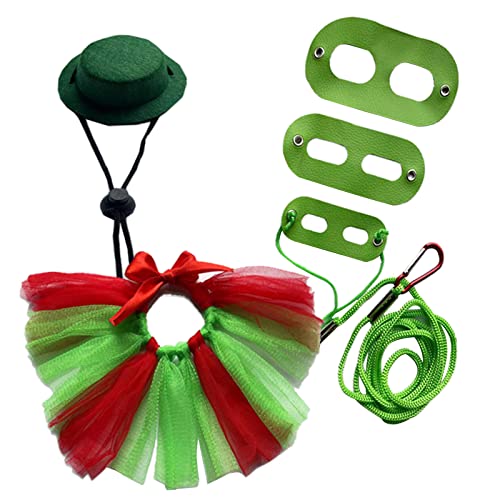 JSGHGDF Reptilien Rock +Kabelbaum Weihnachtens Thema Lustige Cosplay Accessoires Für Bärtige Drachenkopfschmuck Party Kostüm Cosplay von JSGHGDF