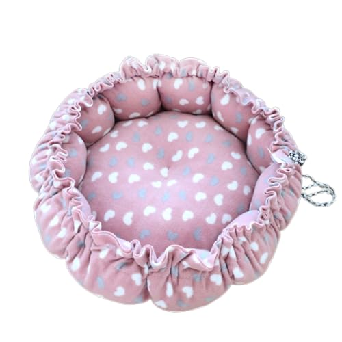 JSGHGDF Rundes Katzenbett für Hunde und Katzen, Winterhaus, Kordelzug, Haustiermatte für Kätzchen, Welpen, Schlafzubehör JSGHGDF Rundes Katzenbett für Hunde und Katzen, Winterhaus, Kordelzug, Haustiermatte für Kätzchen, Welpen, Schlafzubehör von JSGHGDF