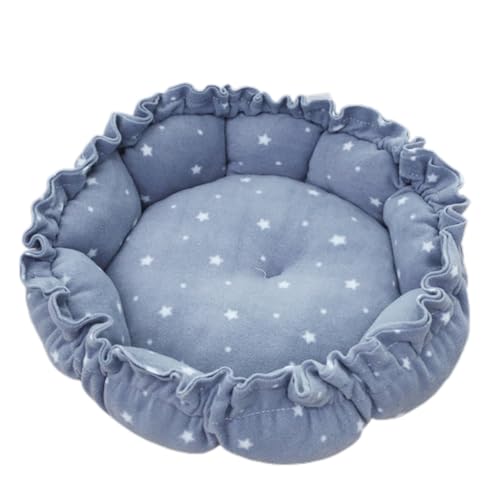 JSGHGDF Rundes Katzenbett für Hunde und Katzen, Winterhaus, Kordelzug, Haustiermatte für Kätzchen, Welpen, Schlafzubehör JSGHGDF Rundes Katzenbett für Hunde und Katzen, Winterhaus, Kordelzug, Haustiermatte für Kätzchen, Welpen, Schlafzubehör von JSGHGDF