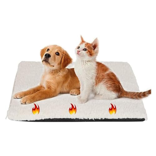 JSGHGDF Selbstheizendes Haustierbett, Thermobett, für kleine Hunde, Hundehütte, Katzenunterlage mit Unterseite, Haustierzubehör JSGHGDF Selbstheizendes Haustierbett, Thermobett, für kleine Hunde, Hundehütte, Katzenunterlage mit Unterseite, Haustierzubehör von JSGHGDF