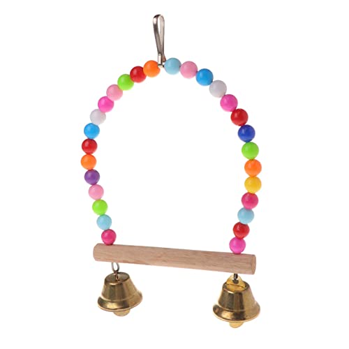 JSGHGDF Vogel Schaukel Spielzeug Papagei Kauen Stehen Hängen Barsch Käfig Spielzeug Mit Kunststoff Perlen Metall Glocken Für Wellensittich Sittich JSGHGDF Vogel Schaukel Spielzeug Papagei Kauen Stehen Hängen Barsch Käfig Spielzeug Mit Kunststoff Perlen Metall Glocken Für Wellensittich Sittich von JSGHGDF