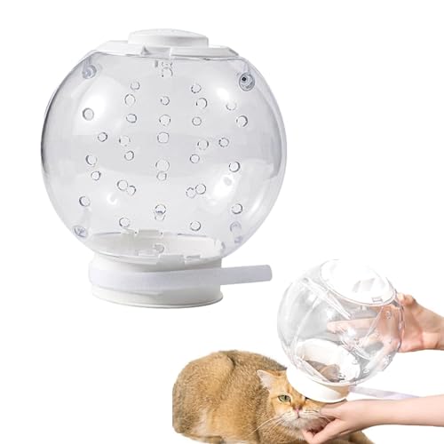 Blasen-Maulkorb für Katzen, transparenter Katzen-Maulkorb, Helm, atmungsaktive Katzenmundabdeckung, Anti-Biss-Maulkörbe, formaggressive Katzen, verhindert Beißen, für Fellpflege, Baden, Rasieren von JSHDUSA