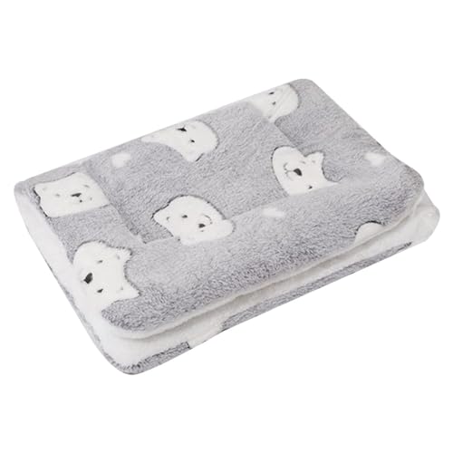 JSHDUSA Haustierdecke, Schlafmatte, weiche, warme Kissenmatte für den Hundeschlaf, weiche, warme Kissenmatte, waschbare Welpenunterlagen, Schlafdecke für kleine Tiere von JSHDUSA
