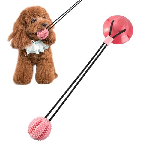 JSHDUSA Leckerli-Spender Hundespielzeug, Leckfutter Leckerli-Spender Ball, multifunktionales interaktives Hundespielzeug für kleine, mittelgroße und große Hunde von JSHDUSA