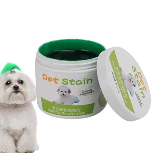 JSHDUSA Tierhaarfärbemittel | 100 ml Hundehaarfärbemittel, einfach zu verwenden, Pflanzenextrakt, helle Farbe, Tierhaarfarbe, modische Haustierpflege für Haustiere, Hunde, für Haustiere von JSHDUSA