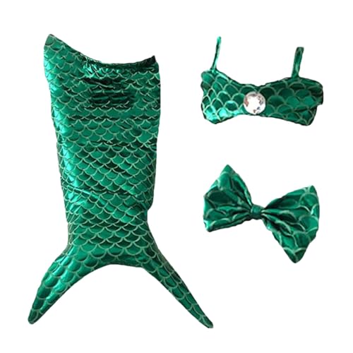 Meerjungfrauenkostüm für Katzen, Pailletten-Kostüm für einen kleinen Hund oder eine kleine Katze, Fischschwanz-Kleid mit Pailletten, kreative Haustier-Meerjungfrauen-Fischschwanz-Dekoration, von JSHDUSA