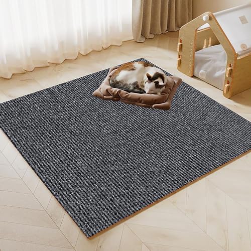 JSLJJBD DIY Climbing Cat Scratcher Kratzmatte Katze Sofa Kratzbaum Für Haustierkatzen, Verschleißfest Und Fusselfrei, Katzenspezifische Bodenmatte, Wohnzimmerteppich Dark Gray von JSLJJBD