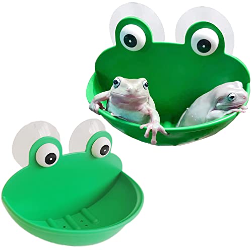 JSLZF Baumfrosch-Tank-Zubehör, 2 Stück, Frosch, Lebensraum, Plattform, Dekoration, Kröte, Terrarium, Dekoration, Kunststoff, Aquarium-Dekoration mit Saugnapf, Wandmontage, Aquarium-Dekoration JSLZF Baumfrosch-Tank-Zubehör, 2 Stück, Frosch, Lebensraum, Plattform, Dekoration, Kröte, Terrarium, Dekoration, Kunststoff, Aquarium-Dekoration mit Saugnapf, Wandmontage, Aquarium-Dekoration von JSLZF