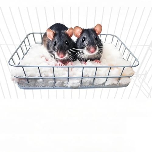 JSLZF Rattenkäfig-Plattform-Zubehör, Hängeleiste aus Metall, Frettchen-Hängematte, Eichhörnchenkäfig, Bett für Hamster, Zuckergleiter, Kleintier-Lebensraum – Blau JSLZF Rattenkäfig-Plattform-Zubehör, Hängeleiste aus Metall, Frettchen-Hängematte, Eichhörnchenkäfig, Bett für Hamster, Zuckergleiter, Kleintier-Lebensraum – Blau von JSLZF