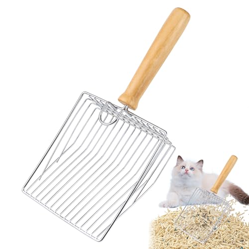 JSMTKJ Katzenstreu Scoop, Katzenstreuschaufel aus Metall, cat Litter Scoop Poop Sieben, für Heimtier-Einstreu, leicht zu reinigen von JSMTKJ