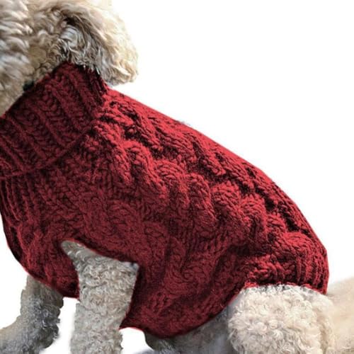 Hundepullover für kleine Hunde, Winter, warm, Rollkragen, Strickkleidung, Pullover, Weste, Haustiermantel, Welpe Hundepullover für kleine Hunde, Winter, warm, Rollkragen, Strickkleidung, Pullover, Weste, Haustiermantel, Welpe von JSNKJLMN