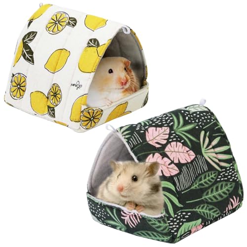 JSPYFITS Meerschweinchen-Versteck für Kleintiere, Meerschweinchenbett, waschbar, Käfigzubehör für kleine Haustiere, Kaninchen, Hamster, Chinchilla, Meerschweinchen, Zitrone, Wald, 2 Stück JSPYFITS Meerschweinchen-Versteck für Kleintiere, Meerschweinchenbett, waschbar, Käfigzubehör für kleine Haustiere, Kaninchen, Hamster, Chinchilla, Meerschweinchen, Zitrone, Wald, 2 Stück von JSPYFITS
