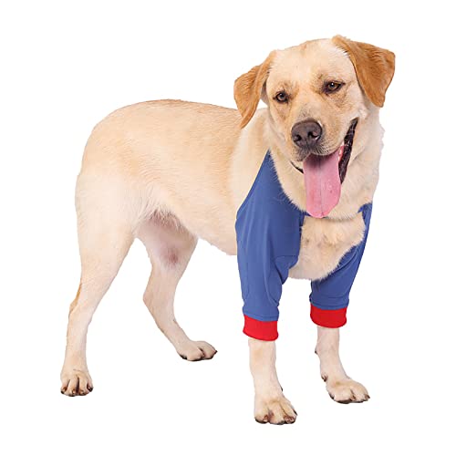 JSSEVN Ellenbogenbandage für Hunde, weich gepolstert, für Hunde, Schulterstütze, Druckwunden, Blau, XL von ＪＳＳＥＶＮ