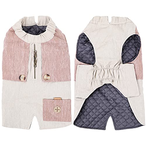 JSSEVN Gemütliche Fleece Hundemäntel Welpenkleidung Elastische Weste Weste Winter Warme Jacke Wendemantel Kleine Große Hunde Braun M JSSEVN Gemütliche Fleece Hundemäntel Welpenkleidung Elastische Weste Weste Winter Warme Jacke Wendemantel Kleine Große Hunde Braun M von JSSEVN