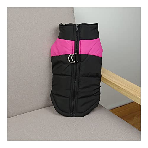 JSSEVN Hundebekleidung Mantel wasserdichte Winterjacke warme Weste Haustier Hundemantel für kleine mittelgroße und große Hunde Rosenrot M JSSEVN Hundebekleidung Mantel wasserdichte Winterjacke warme Weste Haustier Hundemantel für kleine mittelgroße und große Hunde Rosenrot M von JSSEVN