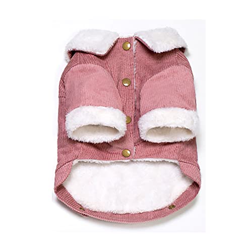 JSSEVN V-Collar Hundemäntel für kleine Hunde Fleece Futter warme Welpenjacke für kalten Winter Rosa L JSSEVN V-Collar Hundemäntel für kleine Hunde Fleece Futter warme Welpenjacke für kalten Winter Rosa L von JSSEVN