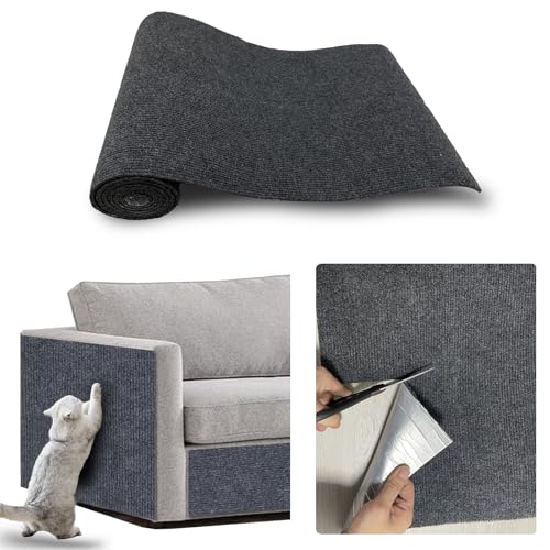 JSUDQR Selbstklebend Kratzmatte Katze 40x200cm Dunkelgrau Kratzteppich Katze Kratzschutz Sofa Katze für Sofa, Möbel, Tür, Wand JSUDQR Selbstklebend Kratzmatte Katze 40x200cm Dunkelgrau Kratzteppich Katze Kratzschutz Sofa Katze für Sofa, Möbel, Tür, Wand von JSUDQR