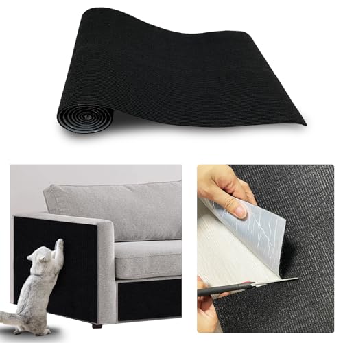 JSUDQR Selbstklebend Kratzmatte Katze 40x200cm Schwarz Kratzteppich Katze Kratzschutz Sofa Katze für Sofa, Möbel, Tür, Wand JSUDQR Selbstklebend Kratzmatte Katze 40x200cm Schwarz Kratzteppich Katze Kratzschutz Sofa Katze für Sofa, Möbel, Tür, Wand von JSUDQR